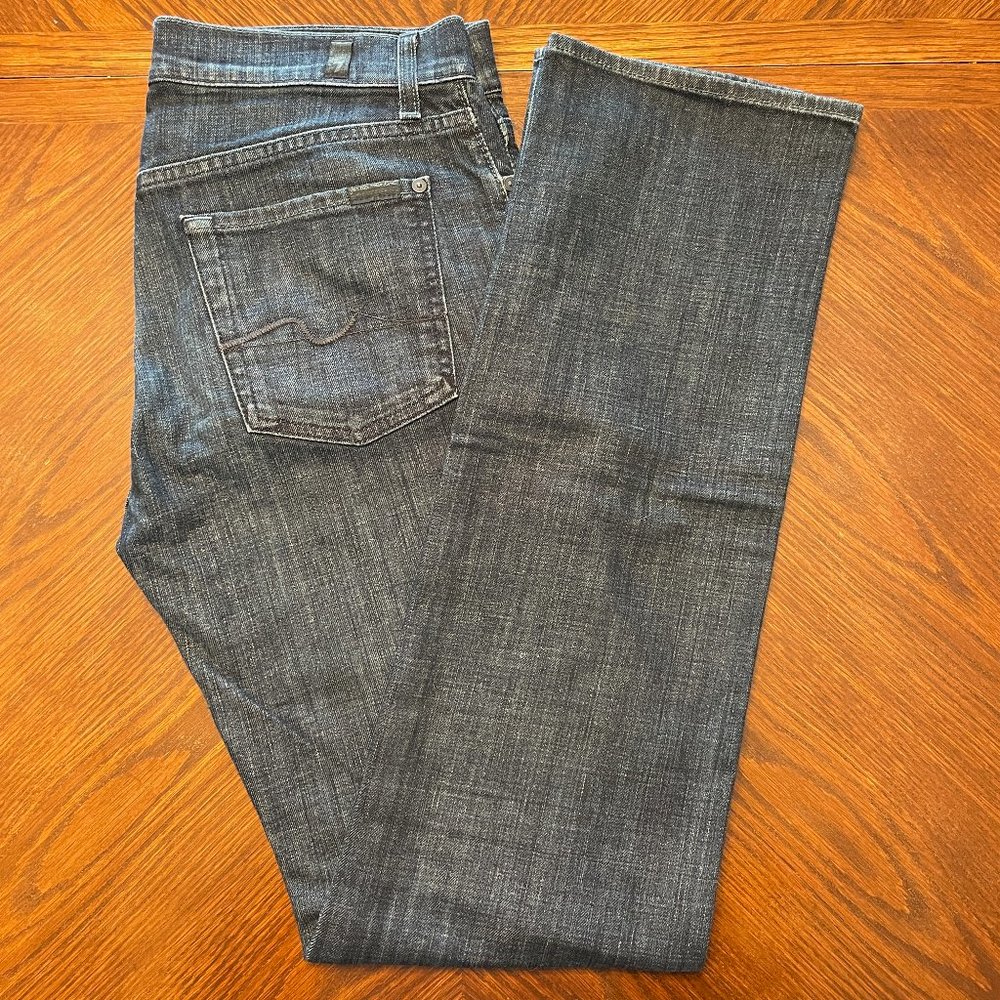 7 For All Mankind Men's Luxe Performance Standard Fit Jeans, Sz 30x34, Like New